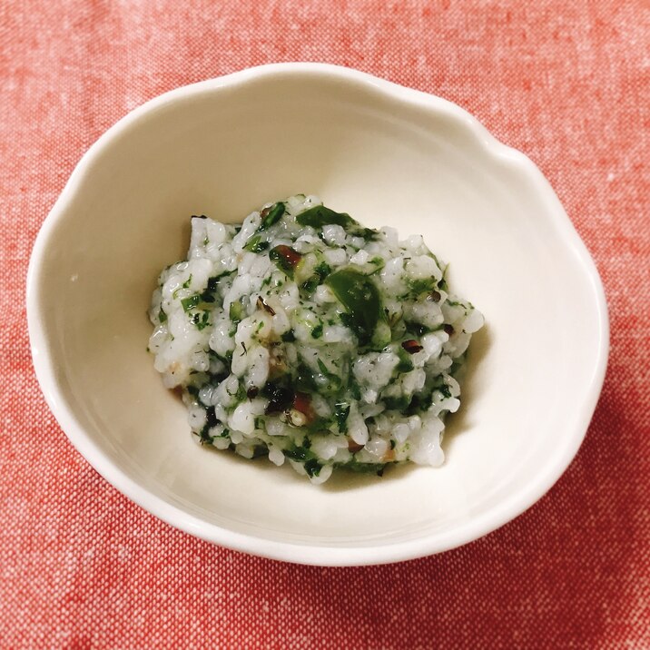 離乳食後期 ひじき わかめ ほうれん草の5倍粥 レシピ 作り方 By Cocopoteito 楽天レシピ 離乳食後期 ひじき わかめ ほうれん草の5倍粥 レシピ 作り方 By Cocopoteito 楽天レシピ